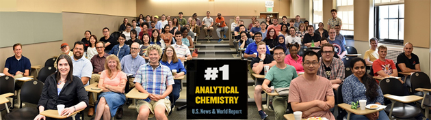#1 in Analytical Chemistry, according to U.S. News and World Report.