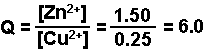 Calculation of Reaction Quotient