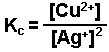 Equilibrium Expression K<sub>c</sub >