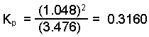 Solving for K<sub>p</sub >