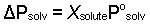 Equation for V. P. lowering