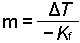 Equation for molality from f.p. depression