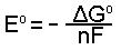 Calculating a cell potential from delta G