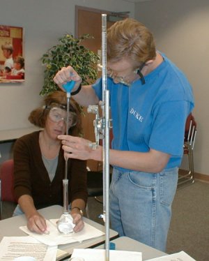 Photo: E-2020 pipetting practice