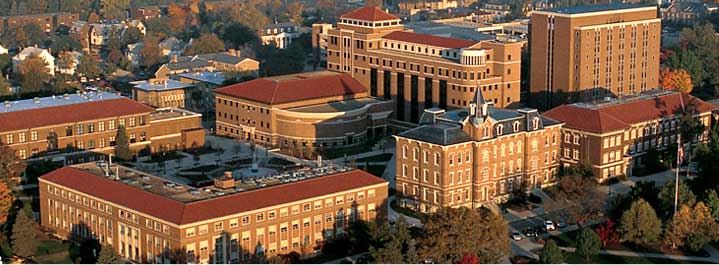 Aerial view of campus