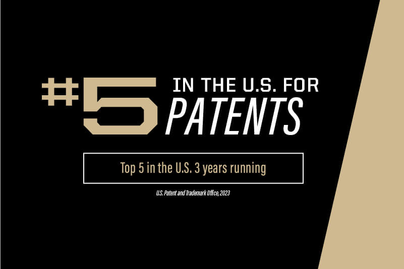 Purdue University researchers rank 5th among U.S. universities in U.S. patents received in 2023.