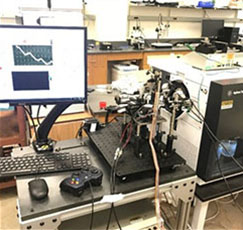 Nano-DESI cart setup on Agilent IM Q-TOF.