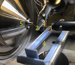 Labelled Close-up of nano-DESI Setup