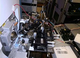 nano-DESI stage set-up on Q-Exactive HF-X.