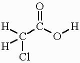 Structural Formula Of Monochloroacetic Acid