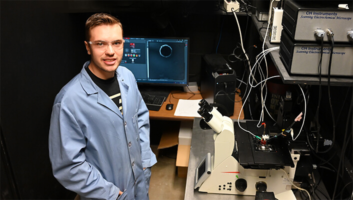 Purdue University Chemistry Graduate Student Brady Layman