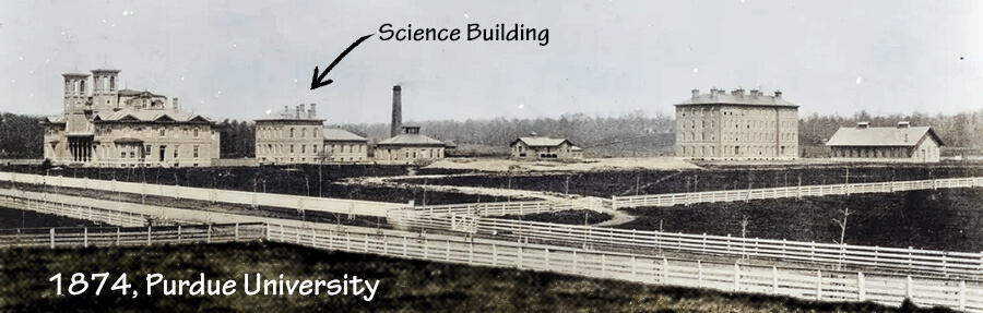 Purdue campus in 1874