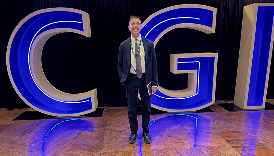 Professor Jonathan Wilker at Clinton Global Initiative Conference