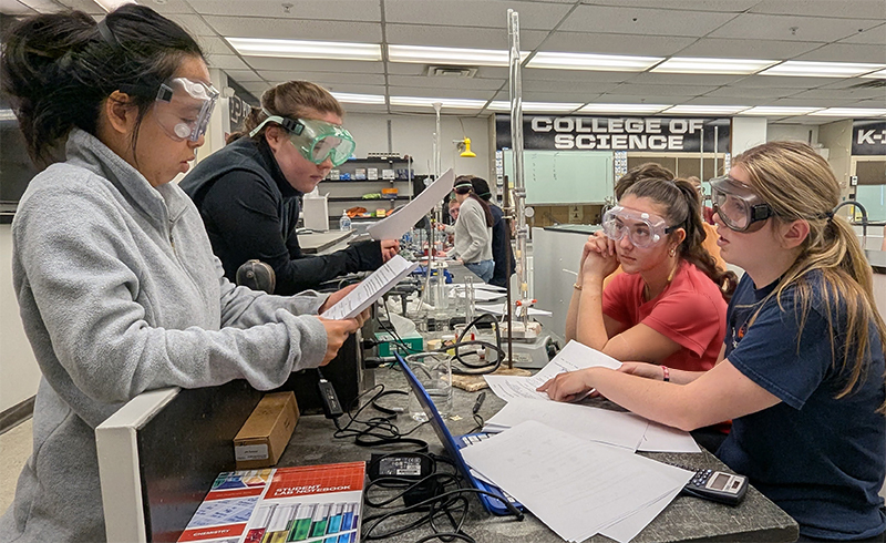 Students in lab